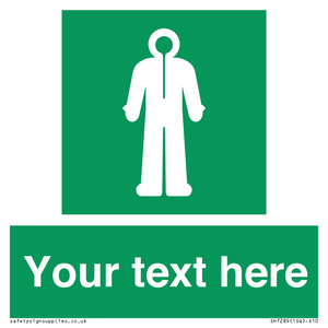 Custom sign safe condition Survival clothing